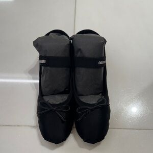 Miu Miu Black Satin Ballet Flats Size 7